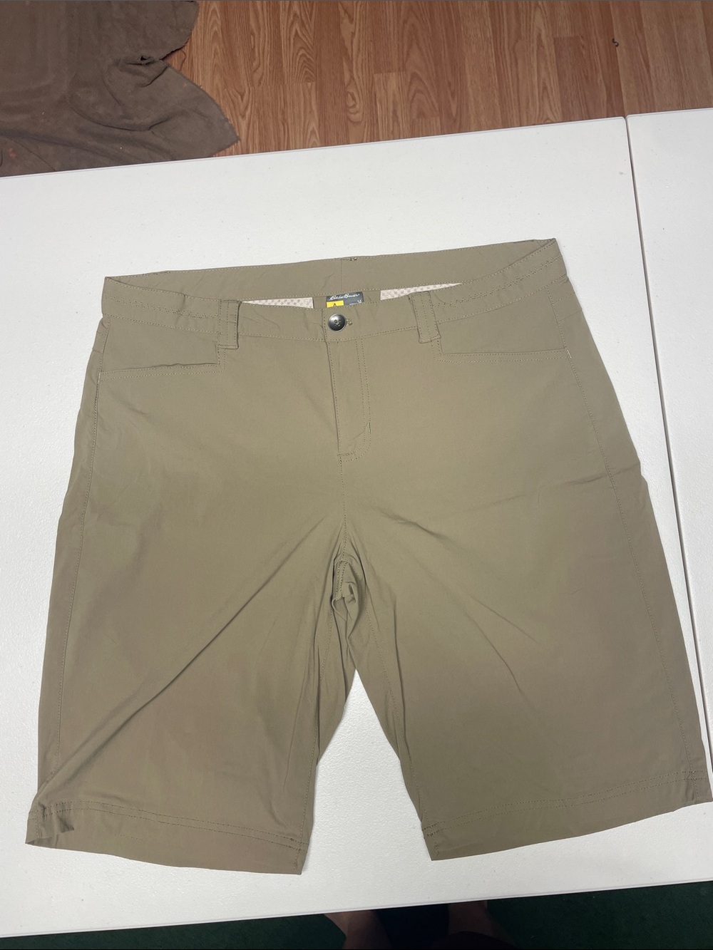 Eddie Bauer Women's Olive Green Bermuda Shorts